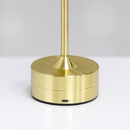 Laetav puutetundlik lauavalgusti TAVOLO LED/2,5W/5V 2400 mAh 3000-6000K kuldne
