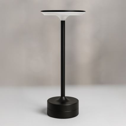Laetav puutetundlik LED-laualamp TAVOLO LED/2,5W/5V 2400 mAh 3000-6000K must