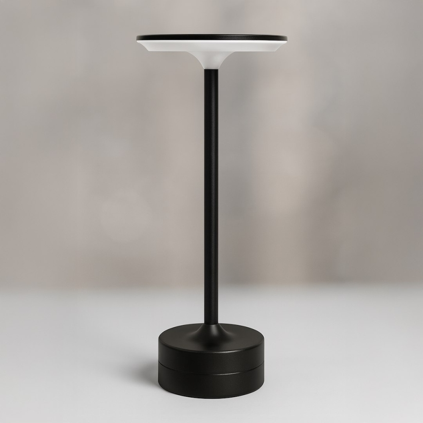 Laetav puutetundlik LED-laualamp TAVOLO LED/2,5W/5V 2400 mAh 3000-6000K must