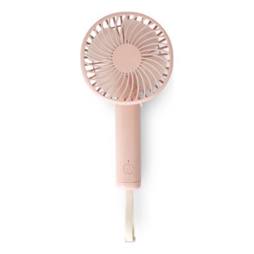 Laetav taskuventilaator 5W/5V 1200 mAh, roosa
