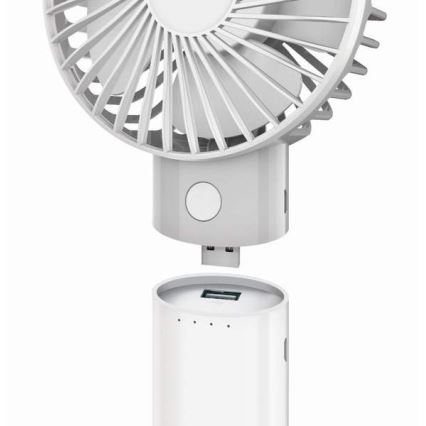 Laetav ventilaator akupangaga 4000 mAh/3,7V microUSB