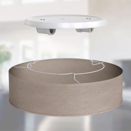 Laevalgusti 2xE27/40W/230V Ø 38 cm beež