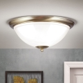 Laevalgusti AUSTRIAN OLD LAMP 3xE27/60W/230V d. 50 cm pronks/valge
