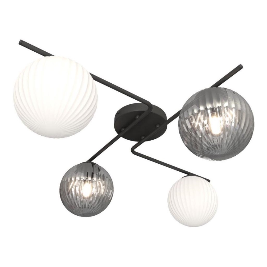 Laevalgusti AZURA 4xE14/10W/230V must/hall/valge