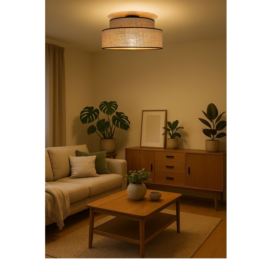 Laevalgusti BOHO 1xE27/60W/230V beež