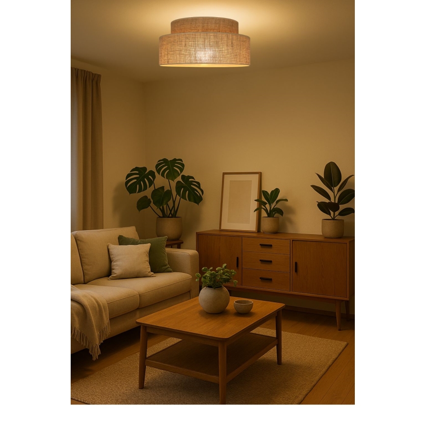 Laevalgusti BOHO 1xE27/60W/230V beež
