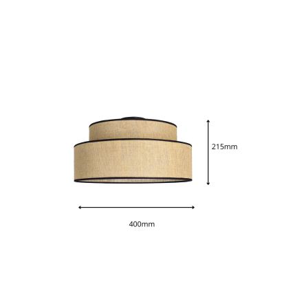 Laevalgusti BOHO 1xE27/60W/230V d. 40 cm beež