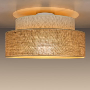 Laevalgusti BOHO 1xE27/60W/230V d. 40 cm kreemikas/beež