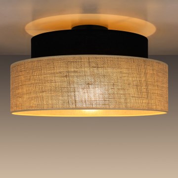 Laevalgusti BOHO 1xE27/60W/230V d. 40 cm must/beež