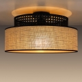 Laevalgusti BOHO 1xE27/60W/230V d. 40 cm must/rotang