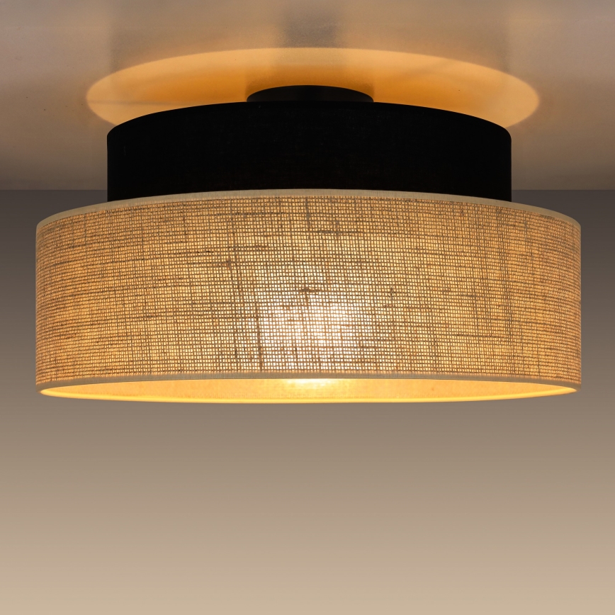Laevalgusti BOHO 1xE27/60W/230V must/beež
