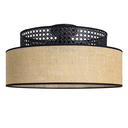 Laevalgusti BOHO 1xE27/60W/230V must/rotang