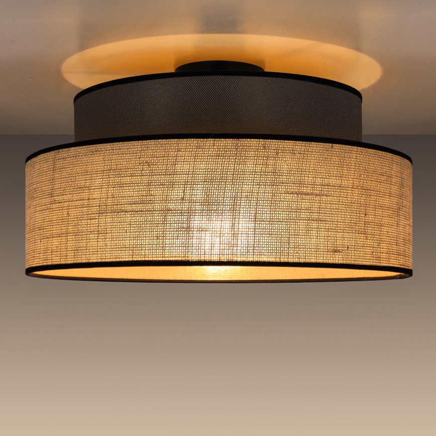 Laevalgusti BOHO 1xE27/60W/230V pruun/beež