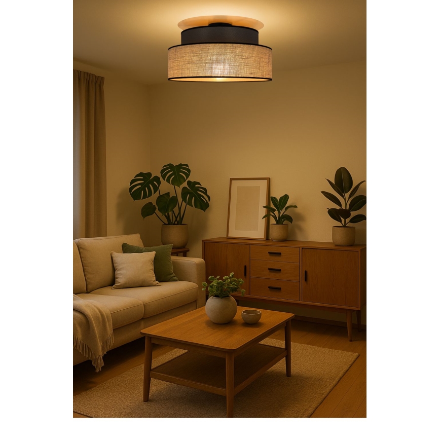 Laevalgusti BOHO 1xE27/60W/230V pruun/beež