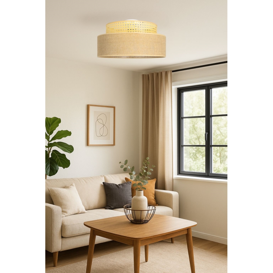 Laevalgusti BOHO 1xE27/60W/230V rotang