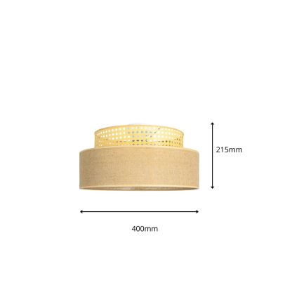 Laevalgusti BOHO 1xE27/60W/230V rotang