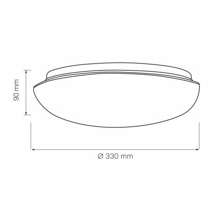 Laevalgusti BONIFACY 2xE27/20W/230V d. 33 cm valge
