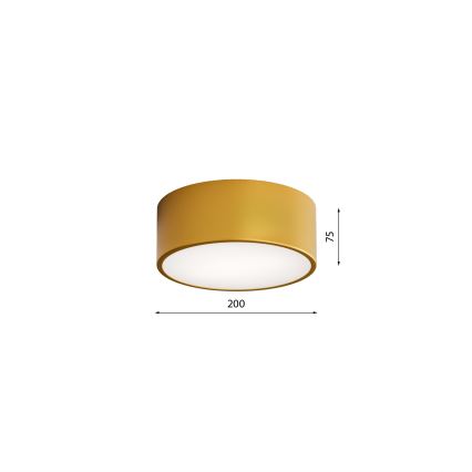 Laevalgusti CLEO 1xE27/24W/230V diameeter 20 cm kuldne