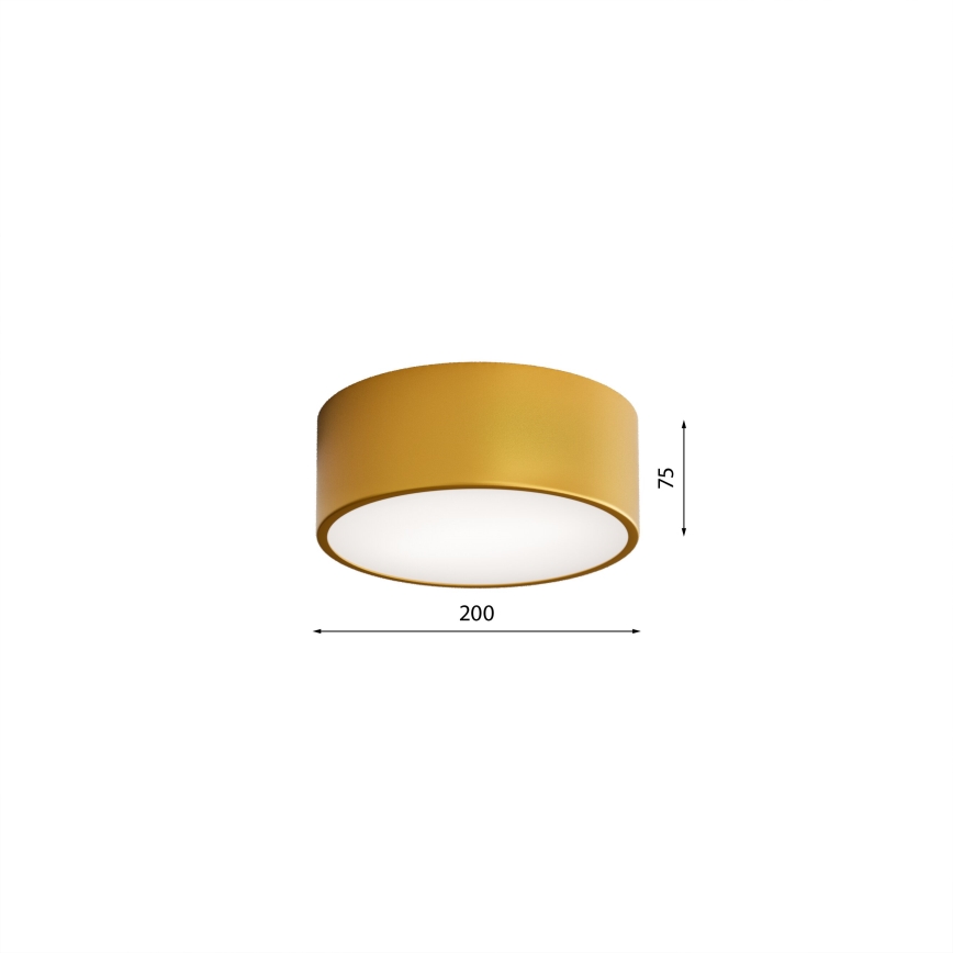 Laevalgusti CLEO 1xE27/24W/230V diameeter 20 cm kuldne