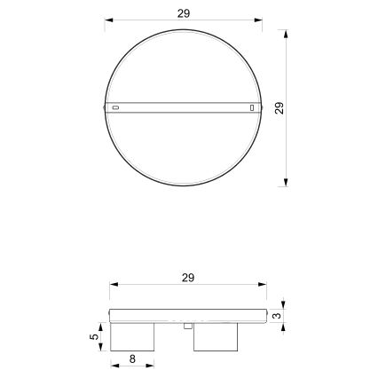 Laevalgusti DIXIE 3xGX53/11W/230V sinine