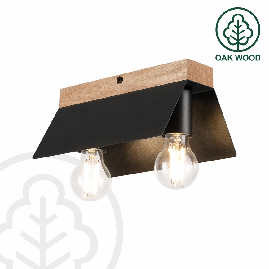 Laevalgusti ESME 2xE27/15W/230V must/tamm