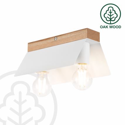 Laevalgusti ESME 2xE27/15W/230V valge/tamm
