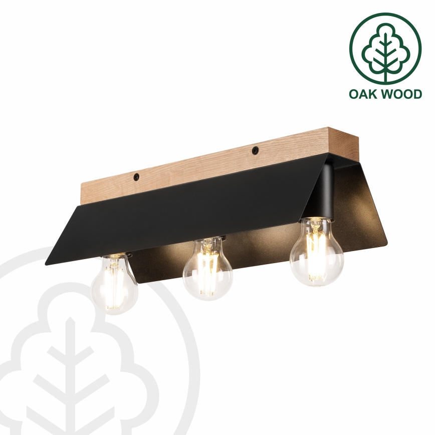 Laevalgusti ESME 3xE27/15W/230V must/tamm