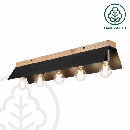 Laevalgusti ESME 5xE27/15W/230V must/tamm