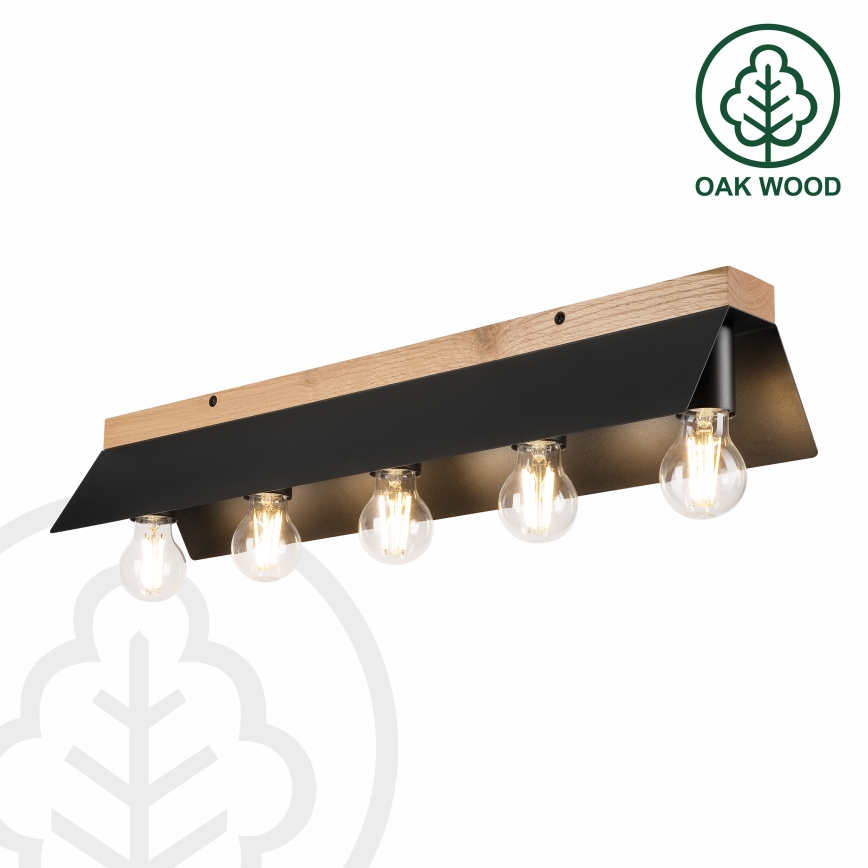 Laevalgusti ESME 5xE27/15W/230V must/tamm