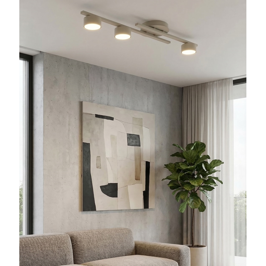 Laevalgusti FRAGMENT 3xGX53/12W/230V beež