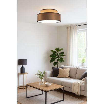 Laevalgusti GRACE 1xE27/60W/230V beež/pruun