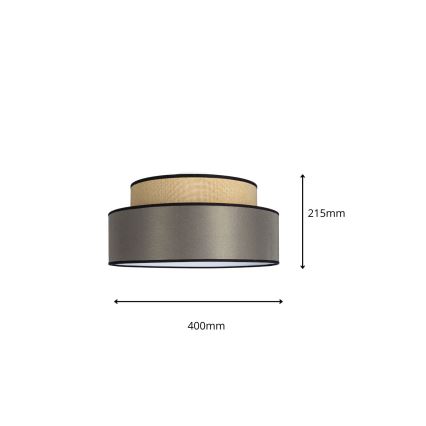 Laevalgusti GRACE 1xE27/60W/230V beež/pruun