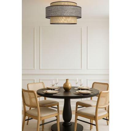 Laevalgusti GRACE 1xE27/60W/230V d. 40 cm beež/pruun