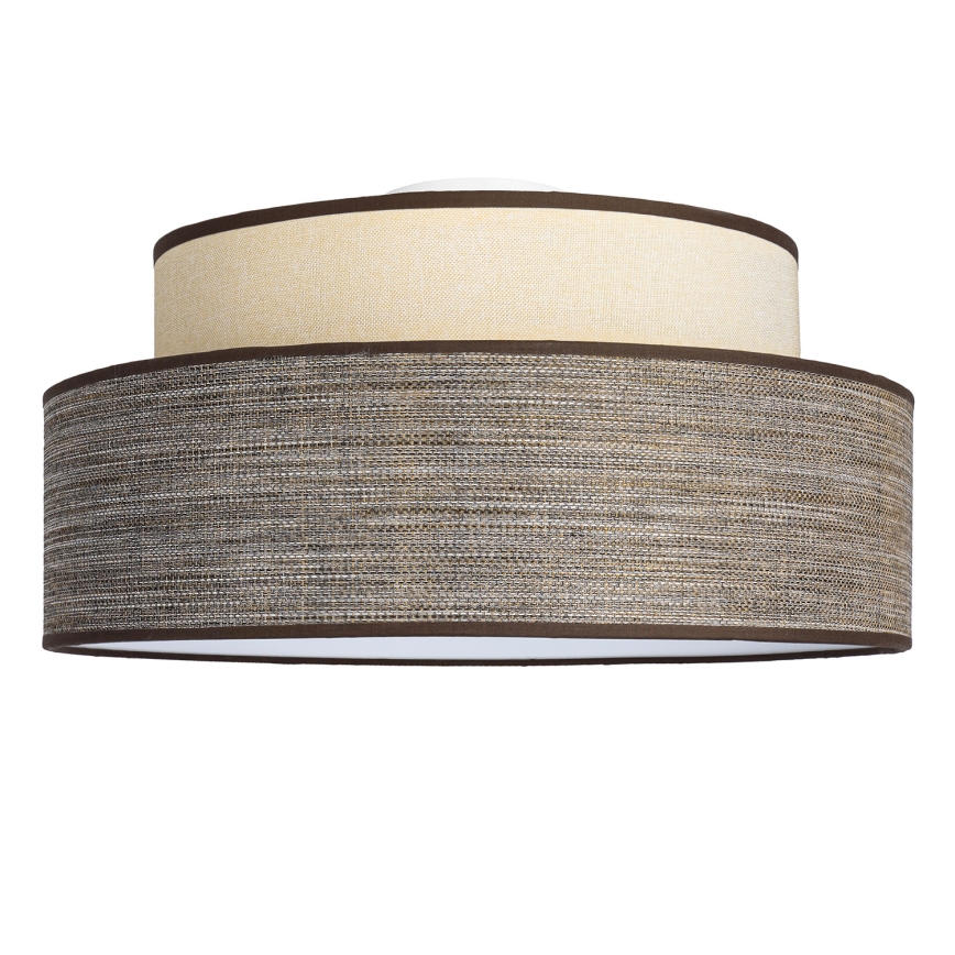 Laevalgusti GRACE 1xE27/60W/230V d. 40 cm kreemikas/pruun
