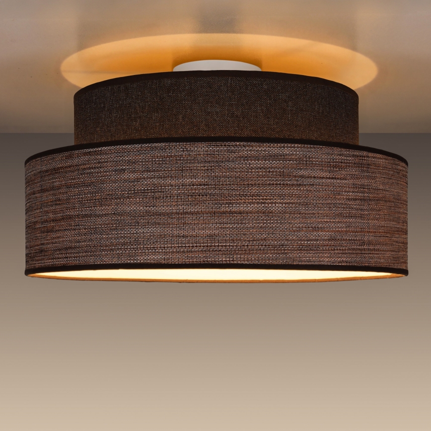 Laevalgusti GRACE 1xE27/60W/230V d. 40 cm pruun/beež