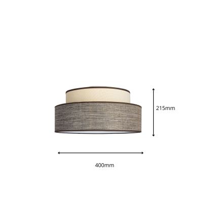 Laevalgusti GRACE 1xE27/60W/230V kreemikas/pruun