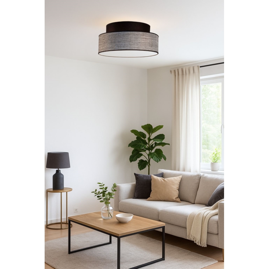 Laevalgusti GRACE 1xE27/60W/230V must/hall