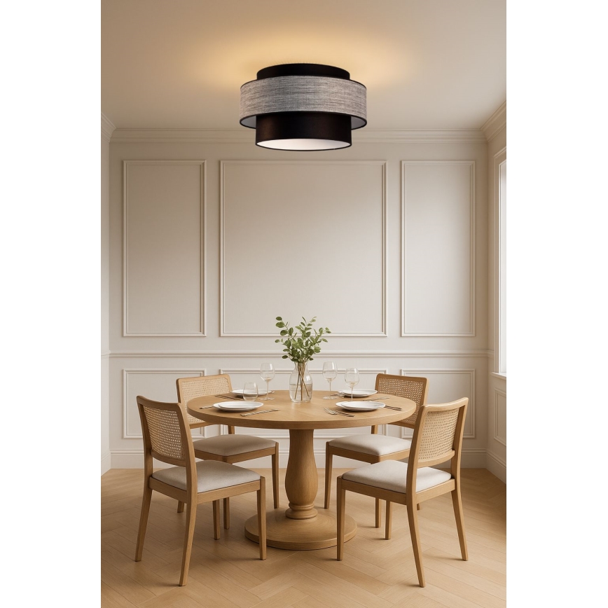 Laevalgusti GRACE 1xE27/60W/230V must/hall