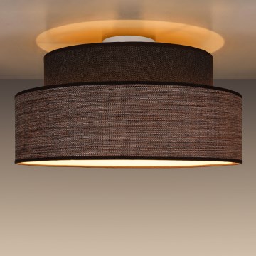 Laevalgusti GRACE 1xE27/60W/230V pruun/beež