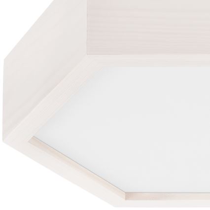 Laevalgusti HEX 1xE27/60W/230V d. 32 cm mänd, valge