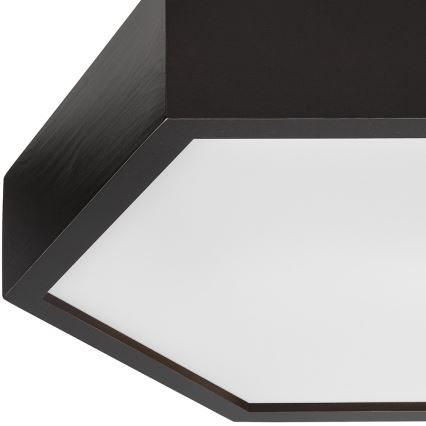 Laevalgusti HEX 2xE27/60W/230V d. 43 cm mänd Must vengepuu