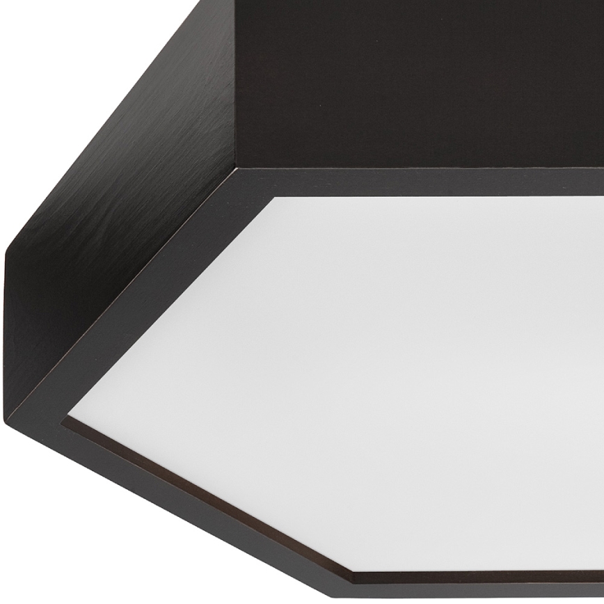 Laevalgusti HEX 2xE27/60W/230V d. 43 cm mänd Must vengepuu