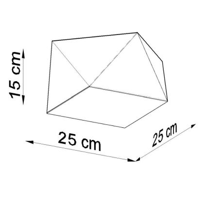 Laevalgusti HEXA 1×E27/60W/230V must