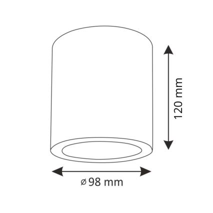 Laevalgusti JUPITER E27/20W/230V 120x98 mm