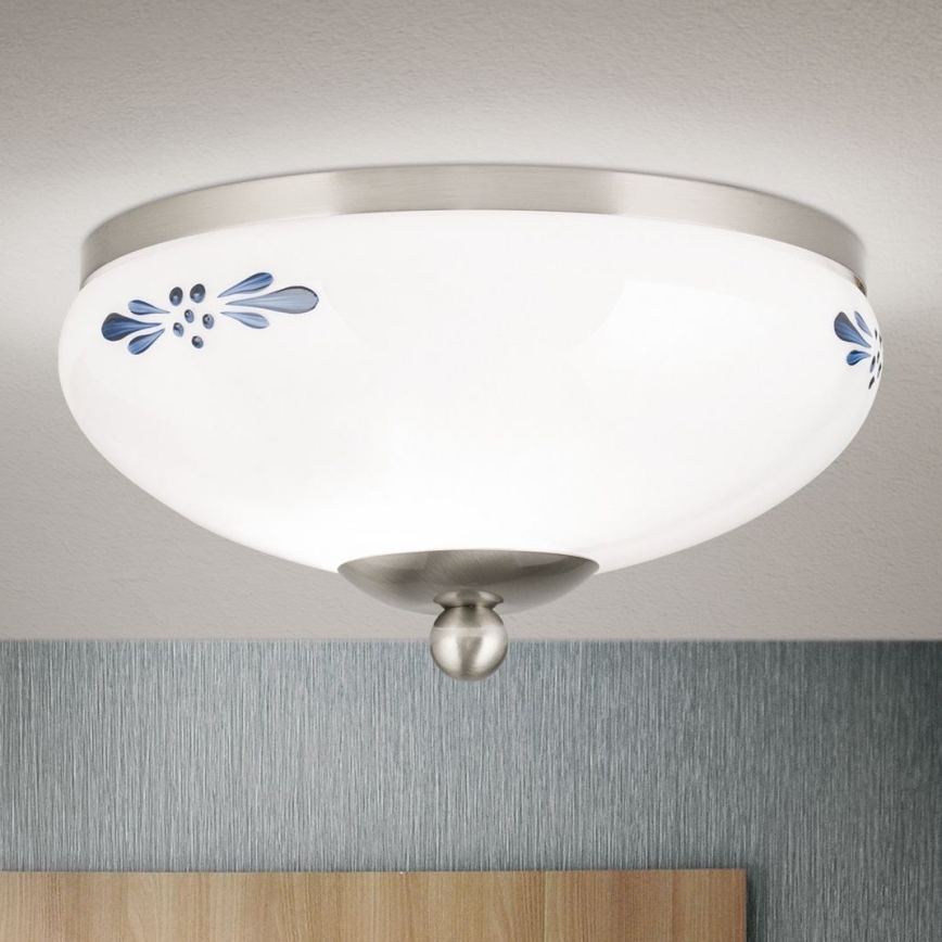 Laevalgusti LANDHAUS 1xE27/60W/230V d. 21 cm matt kroom/valge