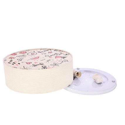 Laevalgusti lastele KIDDY 2xE27/40W/230V beež/roosa
