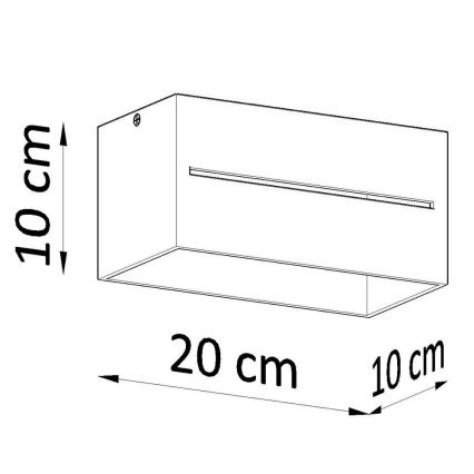 Laevalgusti LOBO 2xGU10/40W/230V hall