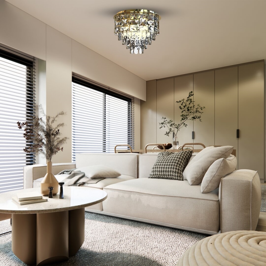 Laevalgusti LUXURIA 9xE14/40W/230V d. 48 cm kuldne