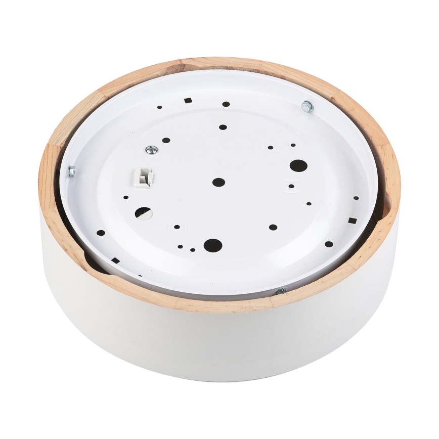 Laevalgusti NATURAL 1xE27/15W/230V, läbimõõt 27,5 cm, mänd/valge