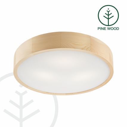 Laevalgusti NATURAL 3xE27/60W/230V ø 47 cm mänd